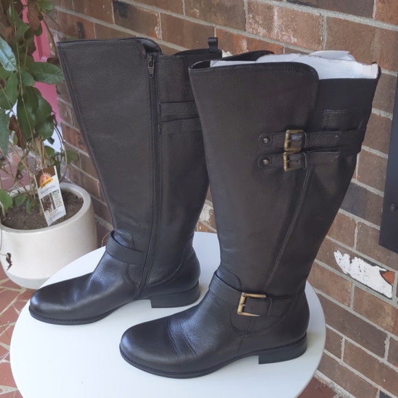 naturalizer jessie knee high riding boot